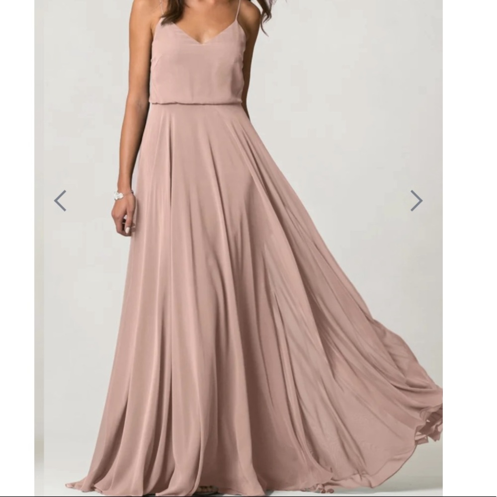 Jenny Yoo Inesse Dress in Whipped Apricot Sz 10